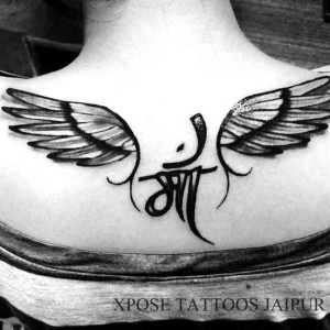 maa-3d-wings-Tattoo-by-XPose-Tattoos-jaipur-India