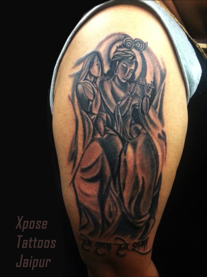 Radha Krishna Tattoo by Xpose Tattoos Jaipur India