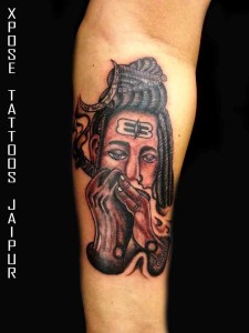 Smoking-Lord-Shiva-Tattoo-by-Xpose-Tattoos-Jaipur-India