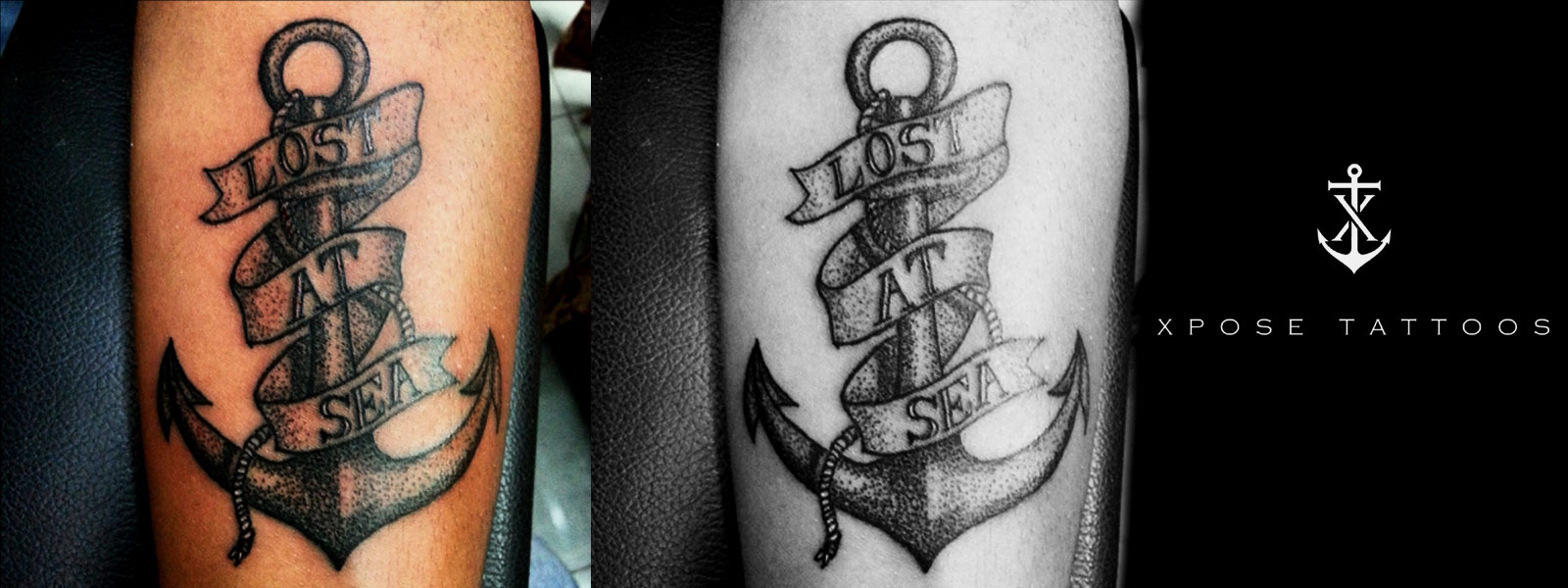 Anchor Tattoo by Xpose Tattoos Jaipur, Rajasthan