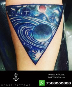 space tattoo by xpose tattoos jaipur